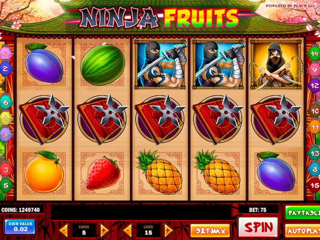 игровой автомат fruit ninja